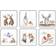 Wrendale Designs Pimpernel Christmas Glasunderlägg 6st