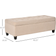 Homcom Chest with Lift Top Beige Storage Bench 49.2x16.2"