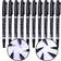 Shein Black Permanent Marker Pen, 10pcs Fine Point Black Markers Waterproof, Oil-Based, Small Double-Headed Marker Pen For Office And School Supplies, Car