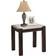 Homelegance Maynard Dark Cherry/White Small Table 24x22"