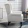 Homcom Retro Accent Cream White Armchair 102cm