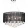 vidaXL 85 Crystals Black Lampada a Sospensione 45cm