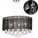 vidaXL 85 Crystals Black Lampada a Sospensione 45cm