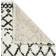 Think Rugs Scandi Berber G272 White, Black 120x170cm