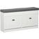 Homcom Shoe White/Grey Storage Bench 104x55cm