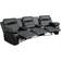 Flash Furniture Reel Comfort Series Black Sofa 117" 3 Seater