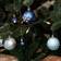 Sunnydaze Decor SME-846 Blue/Silver Christmas Tree Ornament 2.2" 100pcs