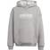 adidas Junior Fleece Hoodie - Medium Gray Heather/White