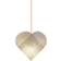 Le Klint Heart Small White Pendant Lamp 37cm