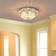 Homcom Modern 3-Tier Transparent Ceiling Flush Light ∅ 40cm