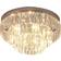 Homcom Modern 3-Tier Transparent Ceiling Flush Light ∅ 40cm