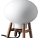FDB Møbler U6 Hiti Mini Nature/Opal Table Lamp 22cm