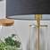 MiniSun Gold Black Table Lamp 56cm