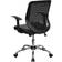 Emma + Oliver Black Mesh Tapered Back Swivel Office Chair