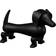 Kay Bojesen Dog Black Dekofigur 19.5cm