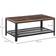 Homcom Industrial 2-Tier Retro Wood Grain Coffee Table 60x106cm