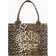 Ganni Large Easy Shopper Print A5807 Leopard Leopard One Size