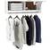 vidaXL 808239 High Gloss White Garderobeskab 100x35cm