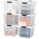 Iris 53 Quart Clear Storage Box 13.2gal 6pcs