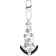 Pandora Virgin of Guadalupe Motif Dangle Charm - Silver/Black/Transparent