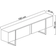 Homitis Luxe Anthracite Grey Black TV-bänk 180x50cm