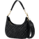 Love Moschino Logo Lettering Quilted Hobo Bag - Black