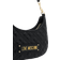 Love Moschino Logo Lettering Quilted Hobo Bag - Black