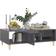 vidaXL 806021 Grey High Gloss Soffbord 60x103.5cm