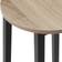 tectake Corby Industrielt Lyst træ Barstol 66cm 2stk