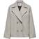 Only Short Coat - White/Simply Taupe