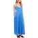 Selected Satin Maxi Dress - Nebulas Blue