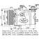 NRF Air Conditioning Compressor 32172 R 134a Ribs