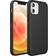JeTech Silicone Case for iPhone 12/12 Pro, 6.1-Inch, Silky-Soft Touch Full-Body Protective Case, Shockproof Cover with Microfiber Lining, Black
