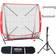 VEVOR 7x7 ft Baseball Softball Practice Net Portable With Bow Frame Carry Bag Strike Zone