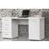 Forte Net106 Matt White Skrivbord 60x145cm
