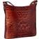 Brahmin Katie Croc Crossbody Bag - Pecan