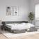 vidaXL Daybed With Extension Dark Grey Soffa 223cm 3-sits