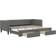 vidaXL Daybed With Extension Dark Grey Soffa 223cm 3-sits