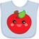 Inktastic Smiling Apple Baby Bib