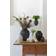 Knabstrup Keramik Fluted Black Vas 35cm