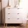 Finori Göteborg 1 White/Sonoma Oak Chest of Drawer 79.8x86.5cm