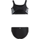 Adidas Girl's 3-Striped Sportwear Bikinis - Black/White