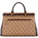 Guess Sestri Quattro G Luxury Satchel - Light Vintage