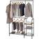 Neatfreak ‎NFC05307MIX802-001 Walnut/Gunmetal Clothes Rack 48.4x68.7"