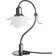 Louis Poulsen Question Mark Chrome Plated/Glossy Opal Glass Bordslampa 41cm