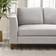 Furniturebox Frost Luxury Taupe Sofa 238cm 3-Sitzer