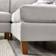 Furniturebox Frost Luxury Taupe Sofa 238cm 3-Sitzer