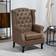 Homcom Chesterfield Brown Armchair 108cm