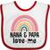 Inktastic Nana & Papa Love Me Girls Grandchild Rainbow Baby Bib