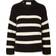 Selected Bloomie Striped Knitted Jumper - Black